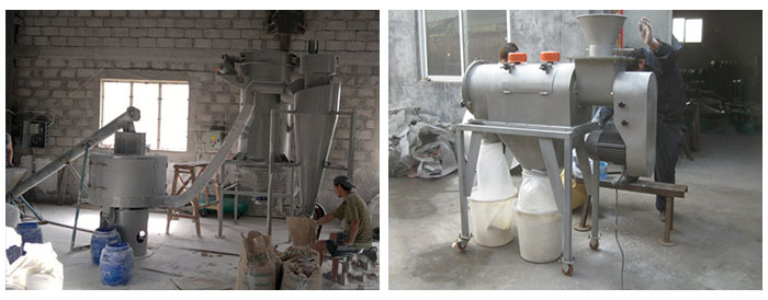 樹(shù)脂粉粉氣流篩現(xiàn)場(chǎng)圖